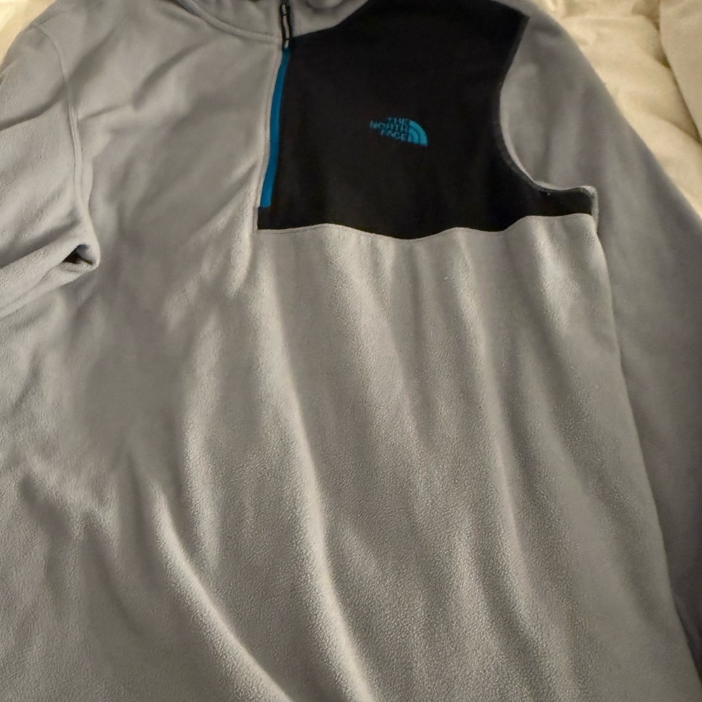 The North Face Blue and Gray Fleece Jacket